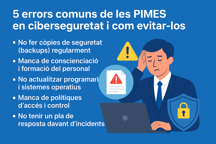 5 errors comuns de les PIMES en ciberseguretat i com evitar-los